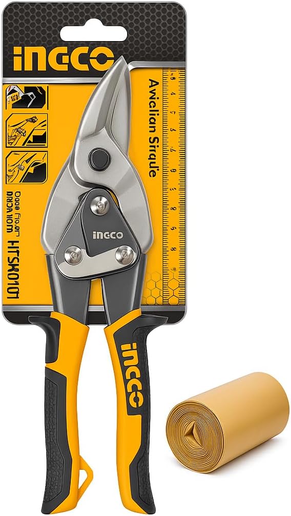 Cesoie per Lamiera Professionali 250 mm – Taglio Sinistro/Dritto – Lame in Acciaio Temperato, Impugnatura Antiscivolo Ergonomica - Lemag srl