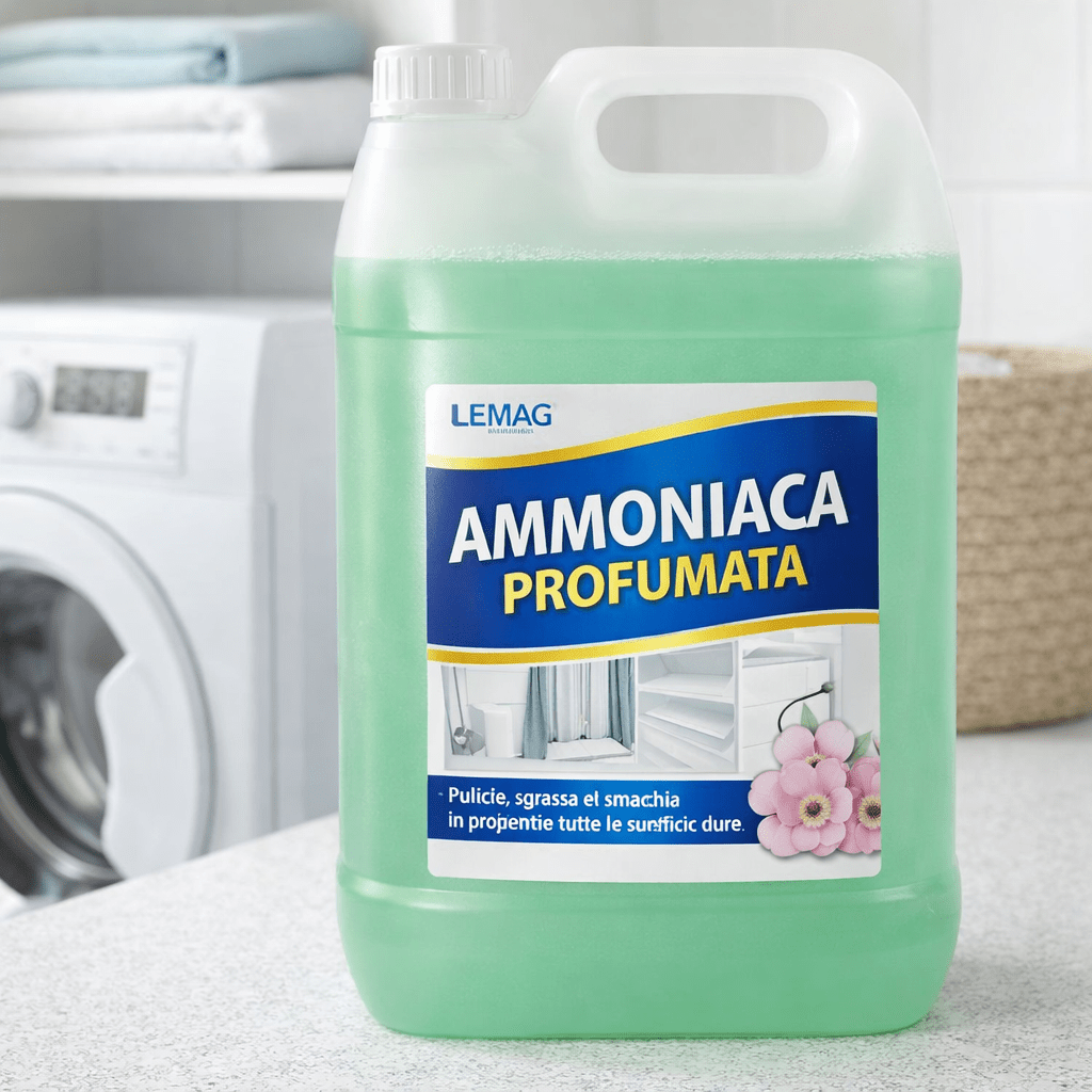 Ammoniaca 1 - 5 Litri Profumata Sgrassante Multiuso Casa - Lemag srl