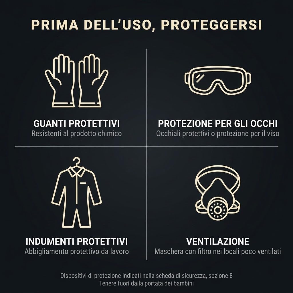 Sgrassatore Professionale Impact 5 Litri Concentrato – Detergente Alcalino per Cucina, Pietra e Piastrelle – Efficace con Acque Dure – Profumo Agrumi – Prodotto Corrosivo - Lemag srl