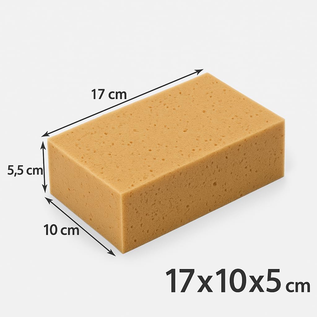 Spugna Lavaggio Auto N.3 Morbida 17x10x5,5 cm Anti - Graffio - Lemag srl