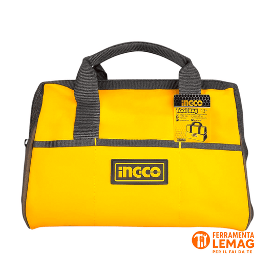Borsa Portattrezzi Ingco 33 cm – Robusta, Compatta, Multi - Tasca per Utensili - Lemag srl