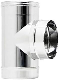 Raccordo a T braga MF codino M inox 300mm 5 decimi AISI 304 - Lemag srl