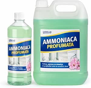 Ammoniaca 1 - 5 Litri Profumata Sgrassante Multiuso Casa - Lemag srl