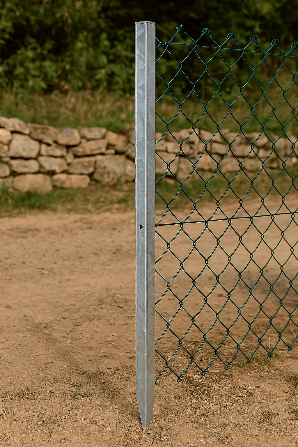 Paletto Zincato SFB per Recinzione – Altezza 175 cm – In Metallo Resistente – Lemag srl - Lemag srl