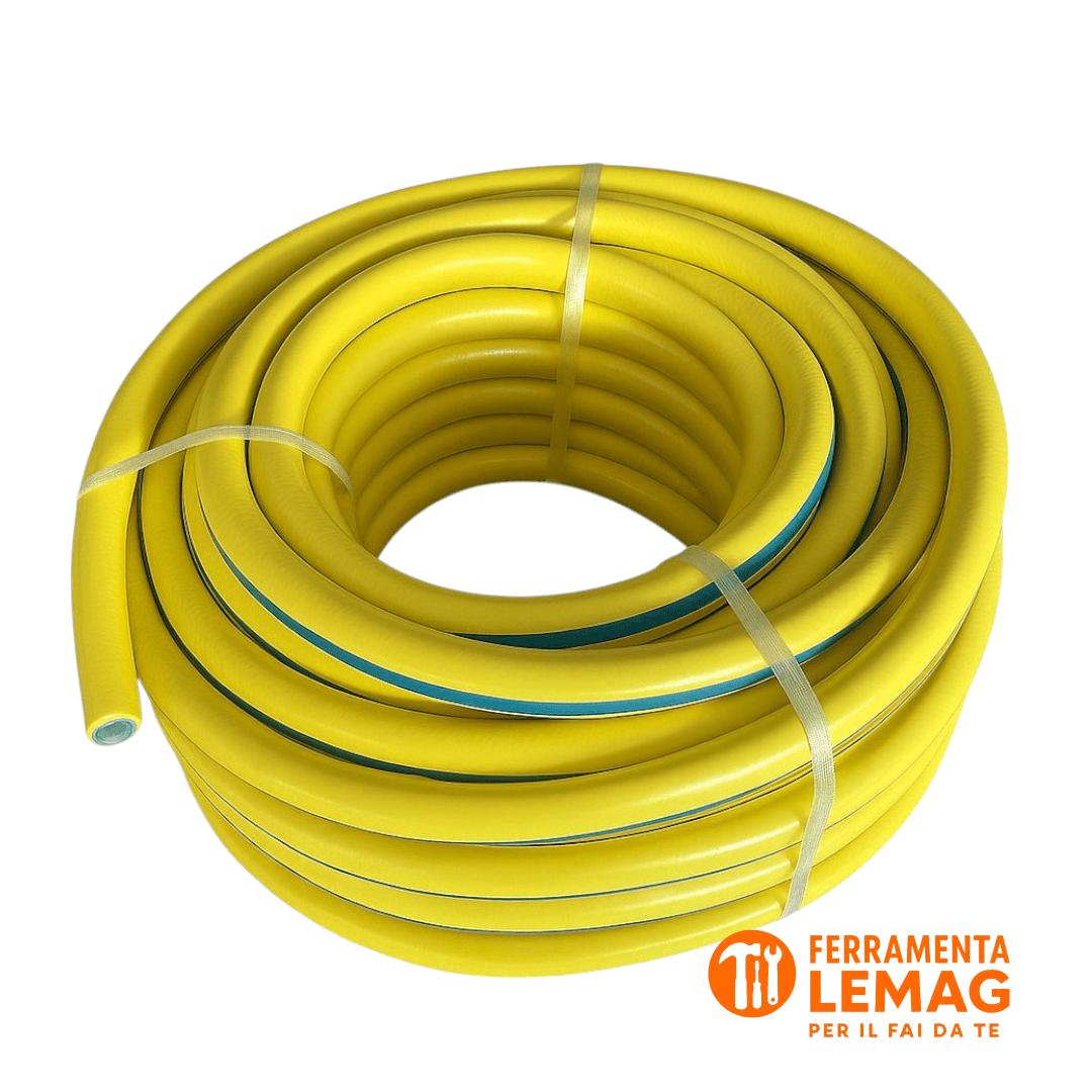 Tubo Acqua per Giardinaggio 3/4" 50mt | 6 Strati Resistente Anti - Alga - Lemag srl