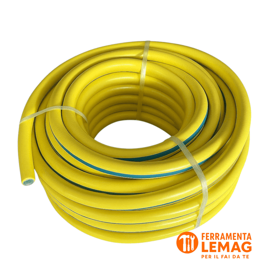 Tubo Acqua per Giardinaggio 3/4" 50mt | 6 Strati Resistente Anti - Alga - Lemag srl