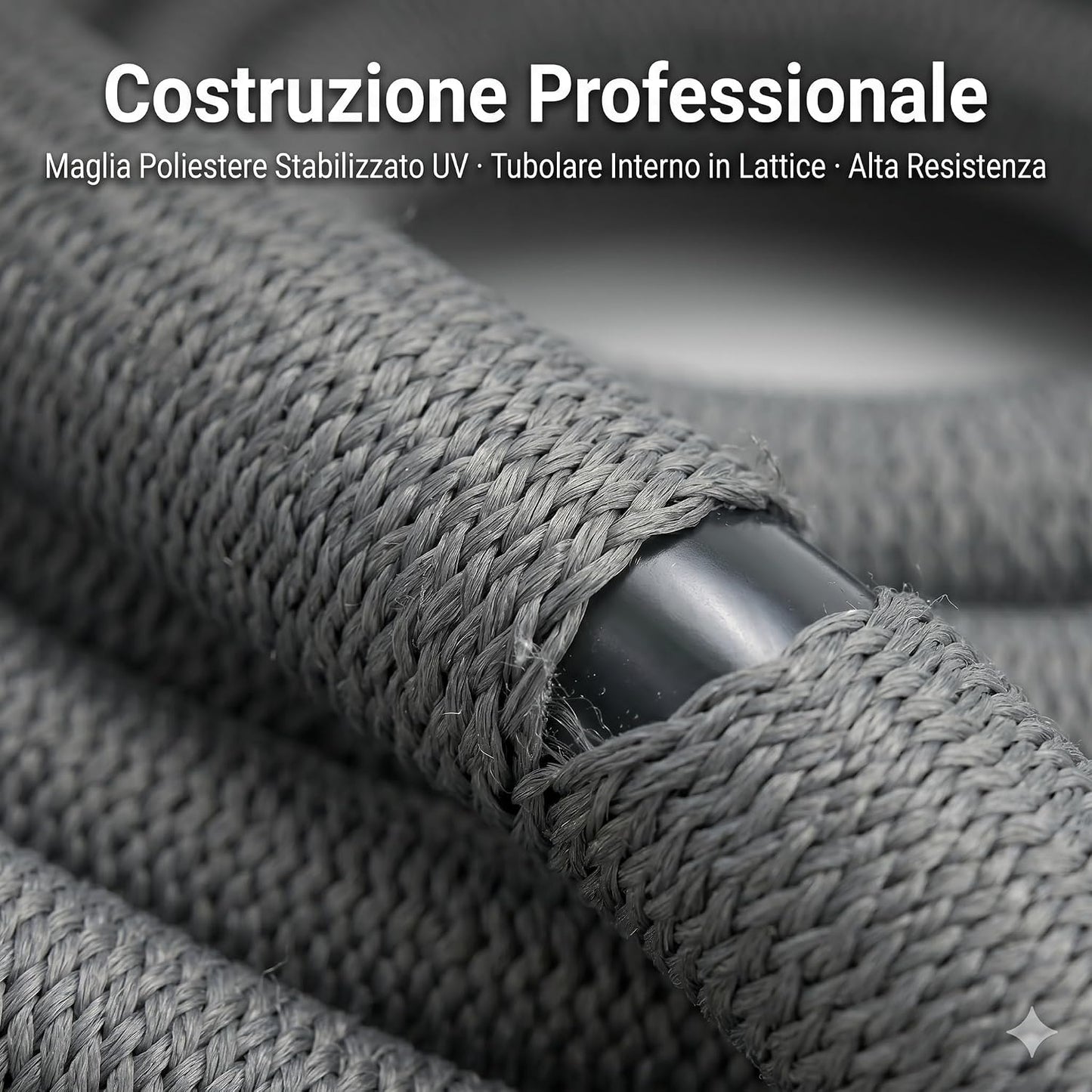 Tubo Estensibile da Giardino Professionale 10-30 m con Pistola 10 Getti – Canna Acqua in Poliestere Stabilizzato UV e Lattice Antitorsione – Raccordi 1/2" Acquastop e 3/4" - Lemag srl