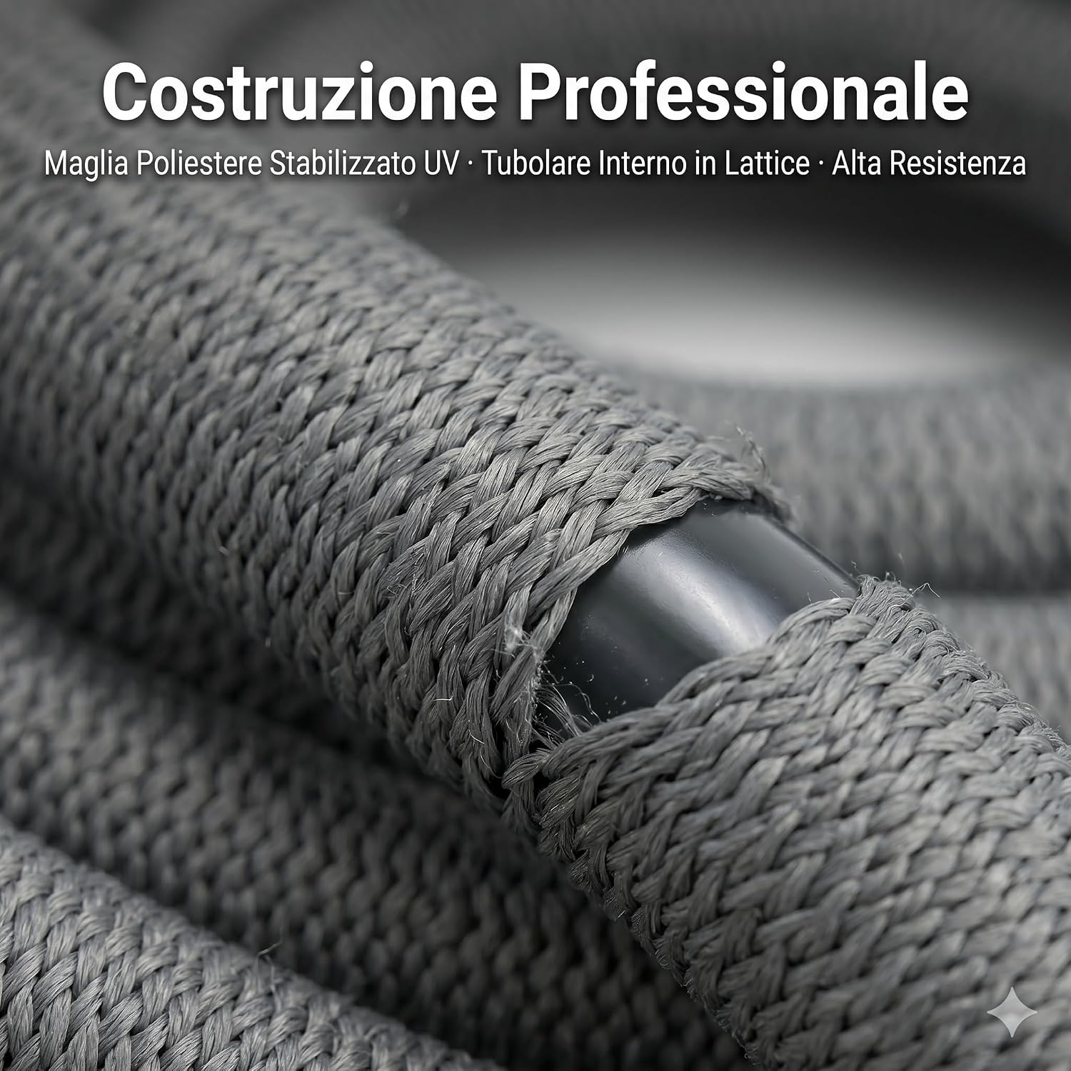 Tubo Estensibile da Giardino Professionale 10-30 m con Pistola 10 Getti – Canna Acqua in Poliestere Stabilizzato UV e Lattice Antitorsione – Raccordi 1/2" Acquastop e 3/4" - Lemag srl