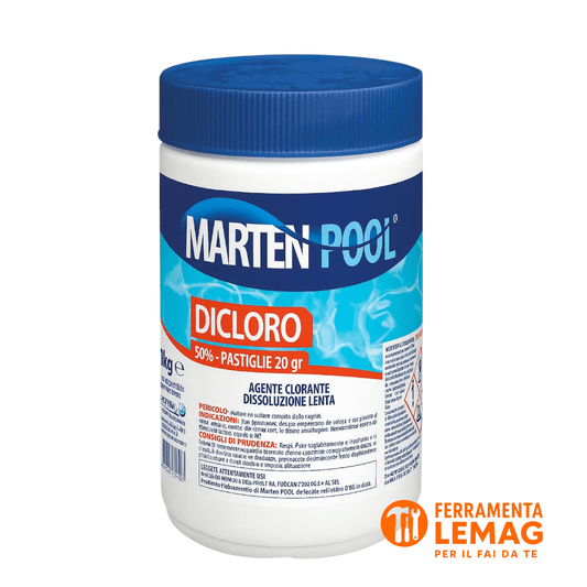 Cloro Dicloro in Pastiglie per Piscina Marten – Lenta Dissoluzione – Lemag srl - Lemag srl