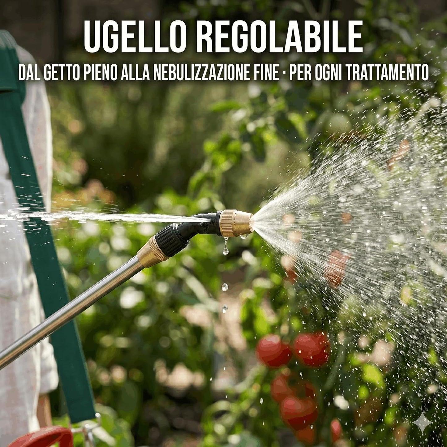 Pompa a Pressione 4 Litri – Vaporizzatore Irroratore Manuale per Giardino con Lancia 44 cm e Tubo 130 cm – Nebulizzatore a Pressione per Trattamenti Piante e Orto - Lemag srl