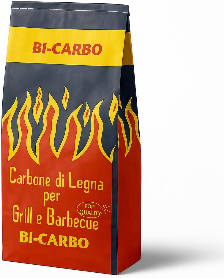 Carbonella Naturale per Barbecue 3 kg – Alta Qualità, Accensione Rapida e Lunga Durata – Ideale per Grigliate, Cottura alla Brace e Affumicatura – Senza Additivi Chimici - Lemag srl