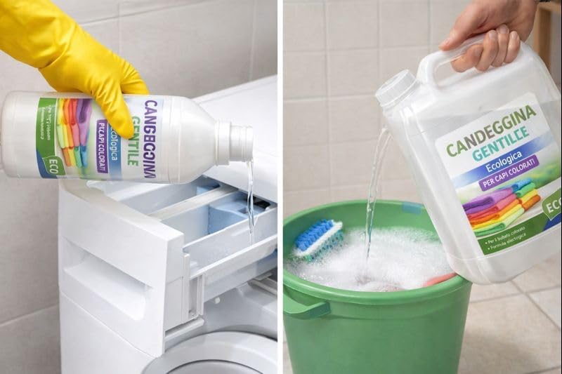 Candeggina Delicata 1 - 5 Litri per Bucato Capi Colorati - Lemag srl