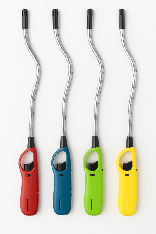 Set 4 Accendigas Lungo Flessibile Ricaricabile Accendino Cucina BBQ LEMAG SRL - Lemag srl