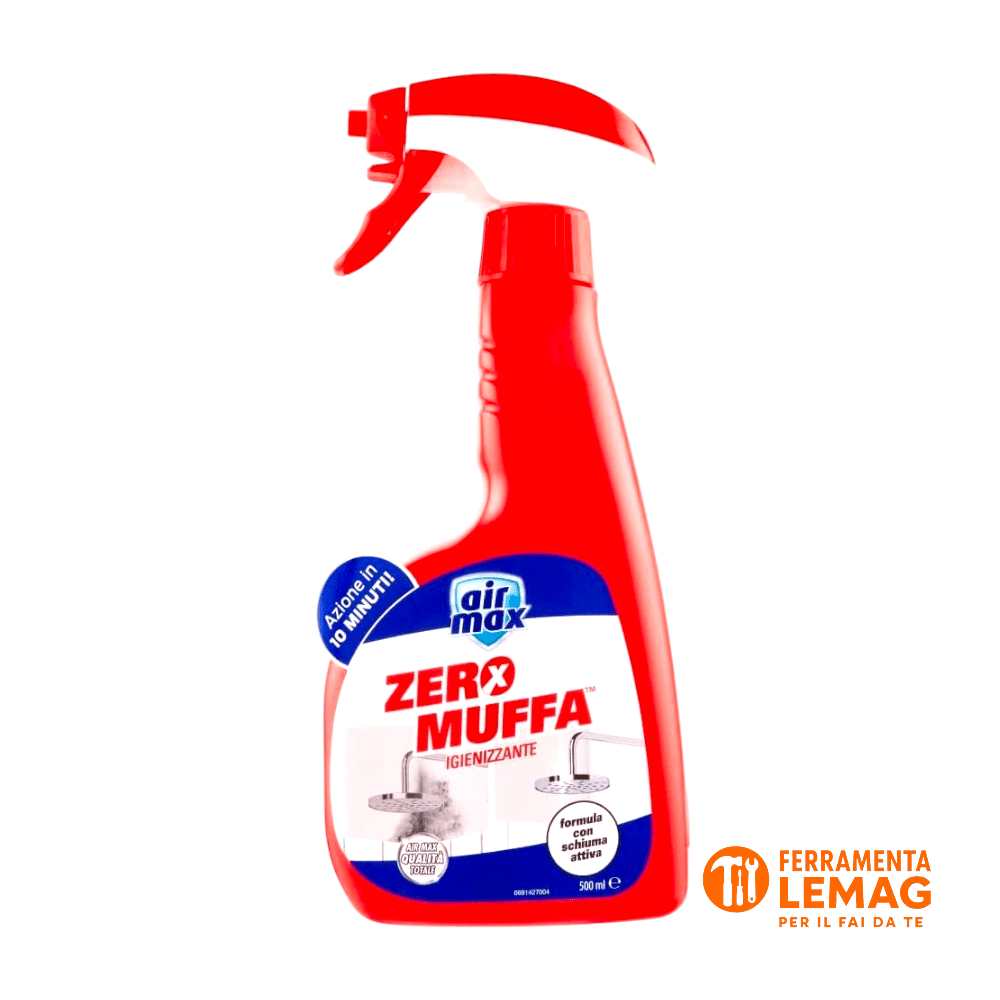 Air Max Zero Muffa 500 ml – Per Interni & Esterni – Rimuove Muffa, Funghi e Alghe – Lemag srl - Lemag srl