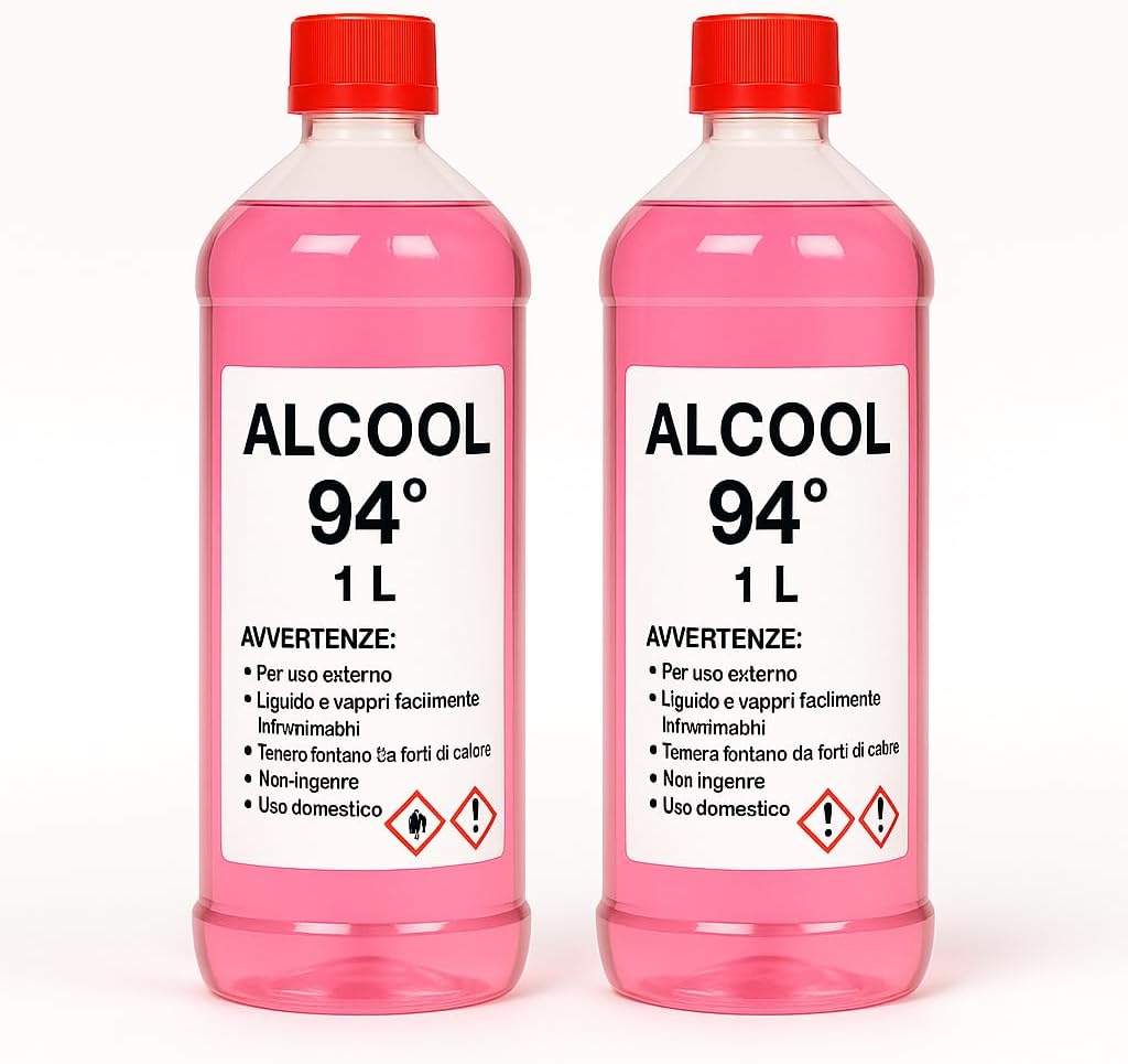 Alcool 94° – 2x1 Litro – Pulizia, Igienizzazione e Uso Domestico – Lemag SRL - Lemag srl