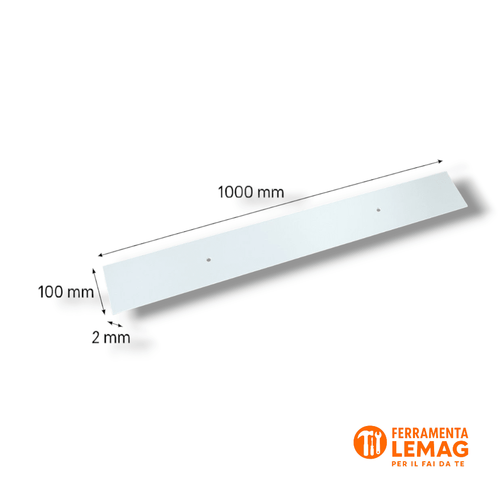 Battisedia con Foro 1000x100 mm – Spessore 2 mm – Lemag srl - Lemag srl