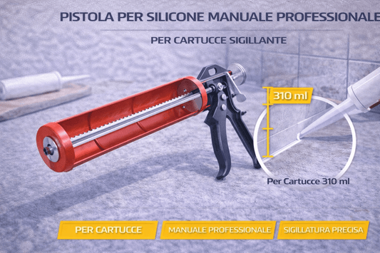 Pistola Per Silicone Manuale Professionale Per Cartucce Sigillante - Lemag srl