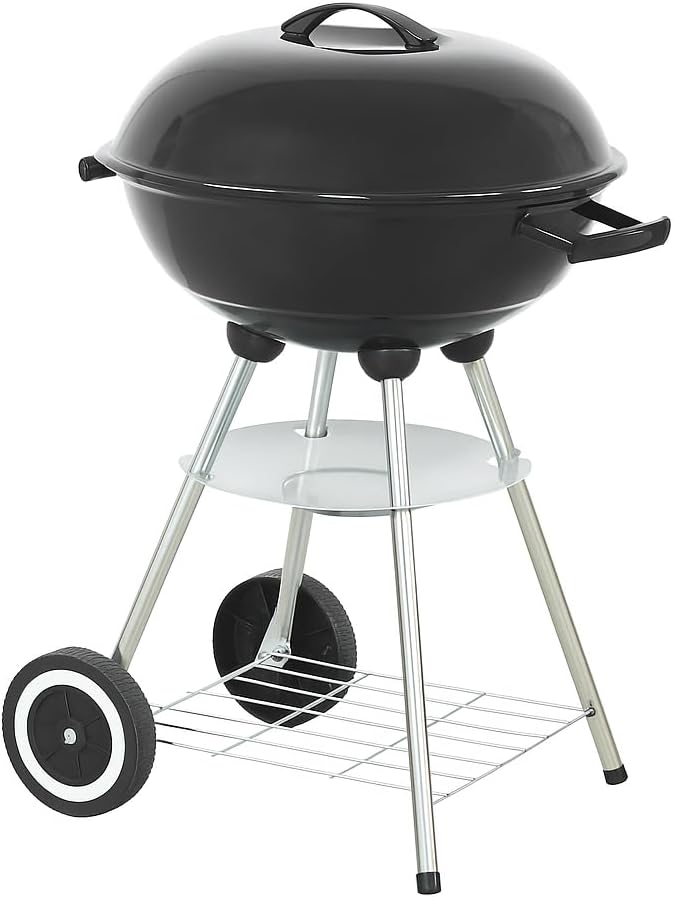 Barbecue a Carbone Miami Ø 44 cm – Acciaio Smaltato con Griglia Inox - Lemag srl