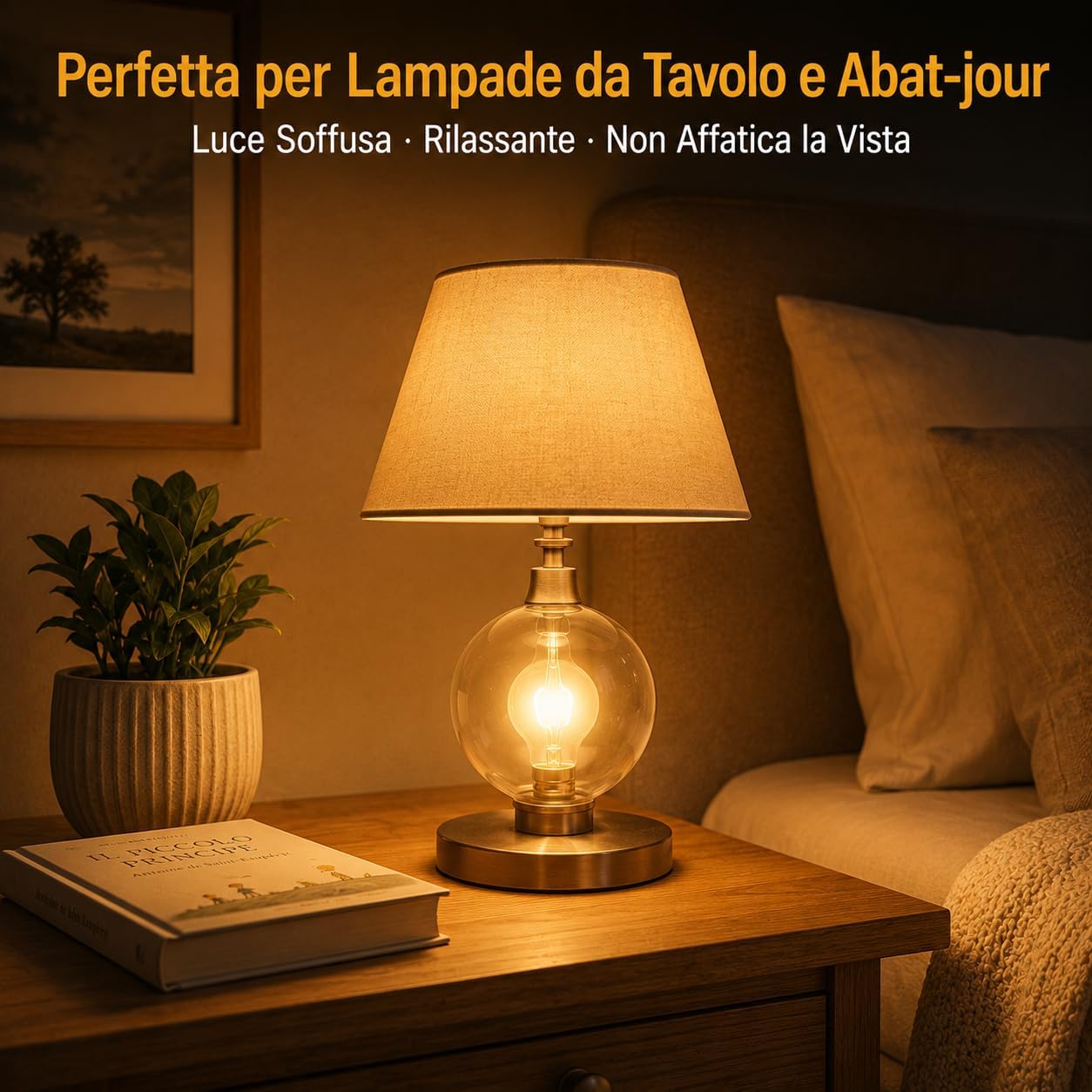 Set 6 Lampadine LED Sfera G45 6W E27 – 540lm | Luce Calda Bianco Caldo 3000K | Risparmio Energetico | Attacco E27 | Soggiorno Camera Corridoio | Made in Italy - Lemag srl