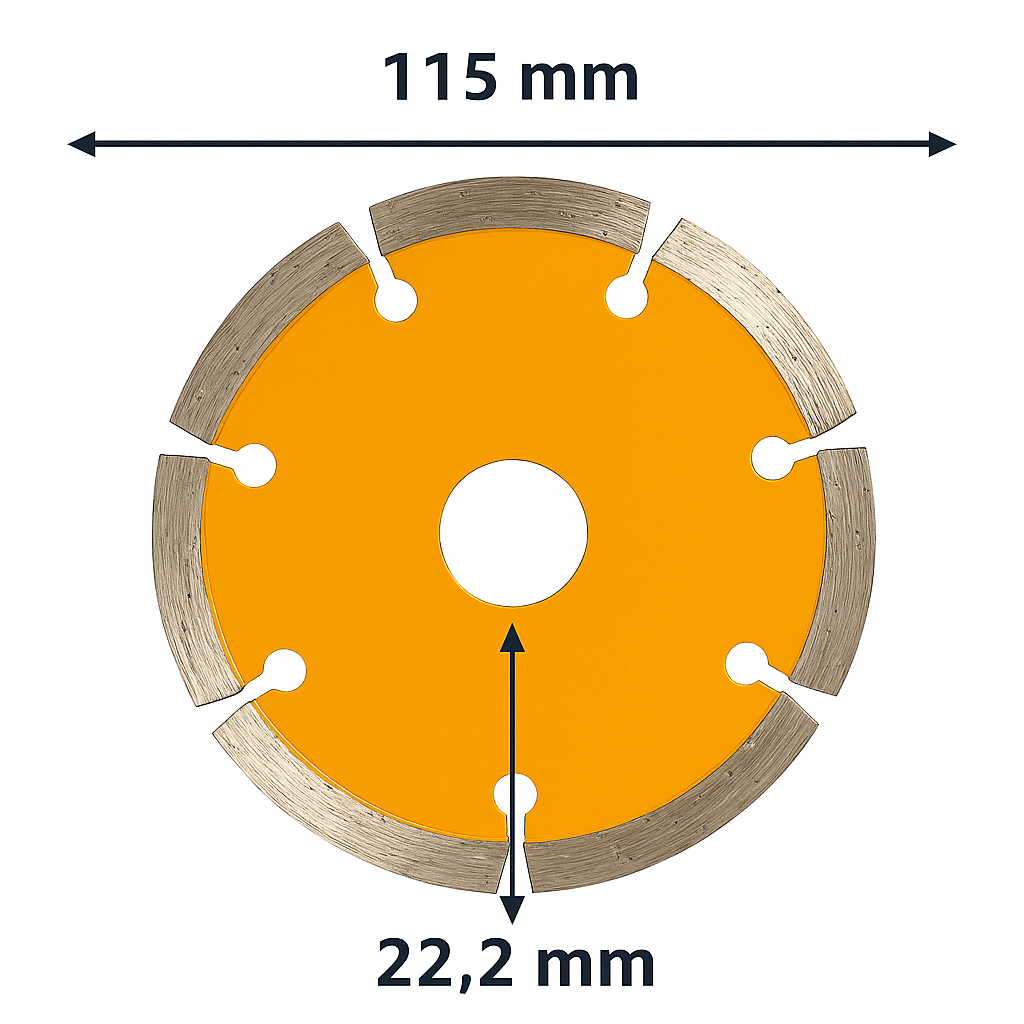 3x Dischi Diamantati Universali 115x22,2 mm – Taglio Pietra Cemento Marmo – Lemag srl - Lemag srl