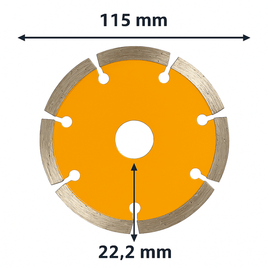 3x Dischi Diamantati Universali 115x22,2 mm – Taglio Pietra Cemento Marmo – Lemag srl - Lemag srl