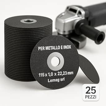 Dischi da Taglio 115 x 1,0 x 22,23 mm – Confezione da 25 – Lemag SRL - Lemag srl