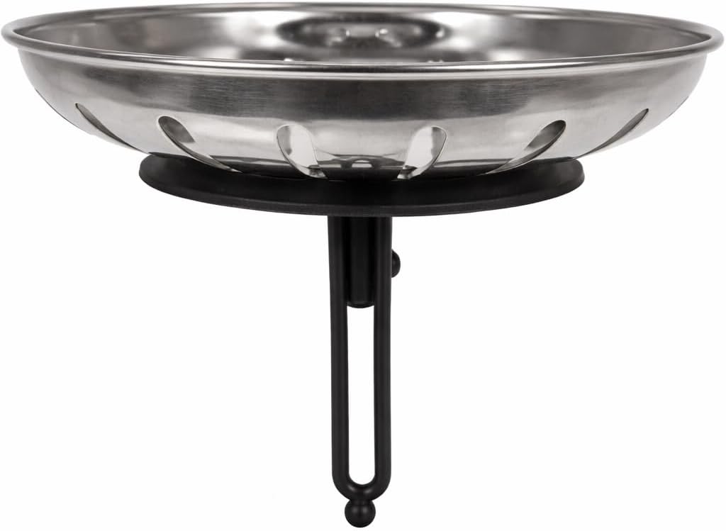 Cestello Inox per Piletta Ø90 mm – Filtro Scarico Lavello/Lavabo – Cestello Raccolta Residui in Acciaio Inox - Lemag srl