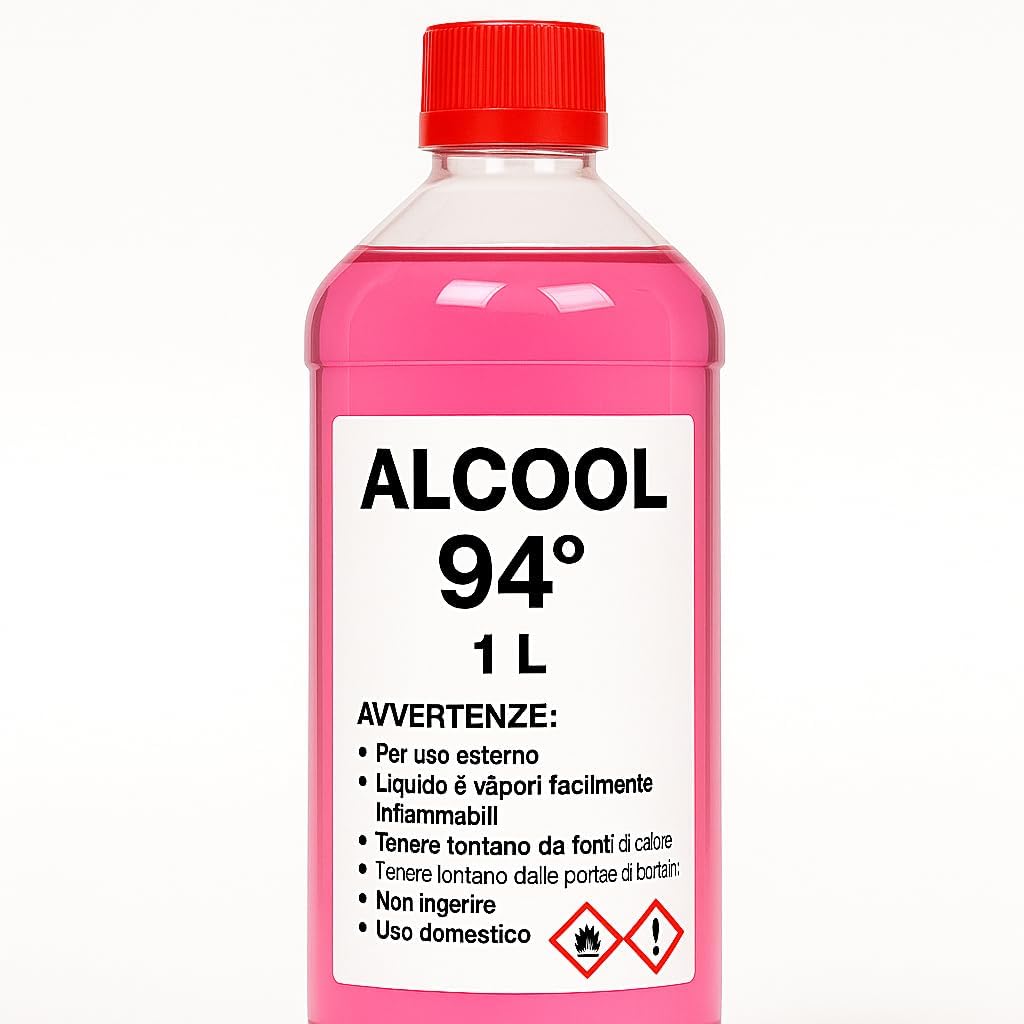 Alcool 94° per Pulizia e Igienizzazione 1 Litro – 2 Bottiglie - Lemag srl