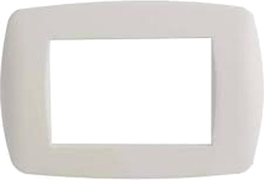 Placca 3 posti Millennium bianca compatibile BTicino Living