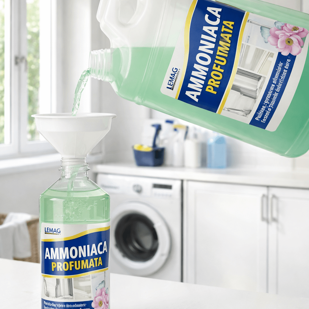 Ammoniaca 1 - 5 Litri Profumata Sgrassante Multiuso Casa - Lemag srl
