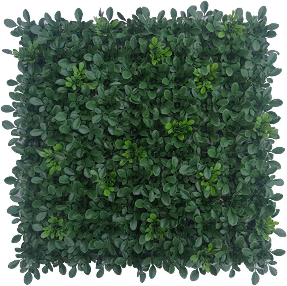 Siepe Artificiale Bosso Pannello 100x100 cm - Foglia Piccola Verde Scuro - Frangivista per Recinzioni, Ringhiere e Balconi - Si Taglia con le Forbici e si Fissa con Fascette - Lemag srl