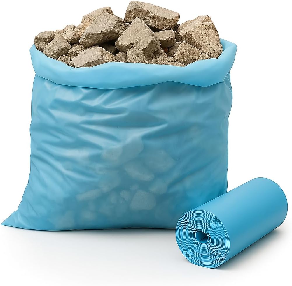 5X Sacchi Macerie 50x80 cm 120 L – Resistenti Rinforzati per Rifiuti Edili – LEMAG SRL - Lemag srl