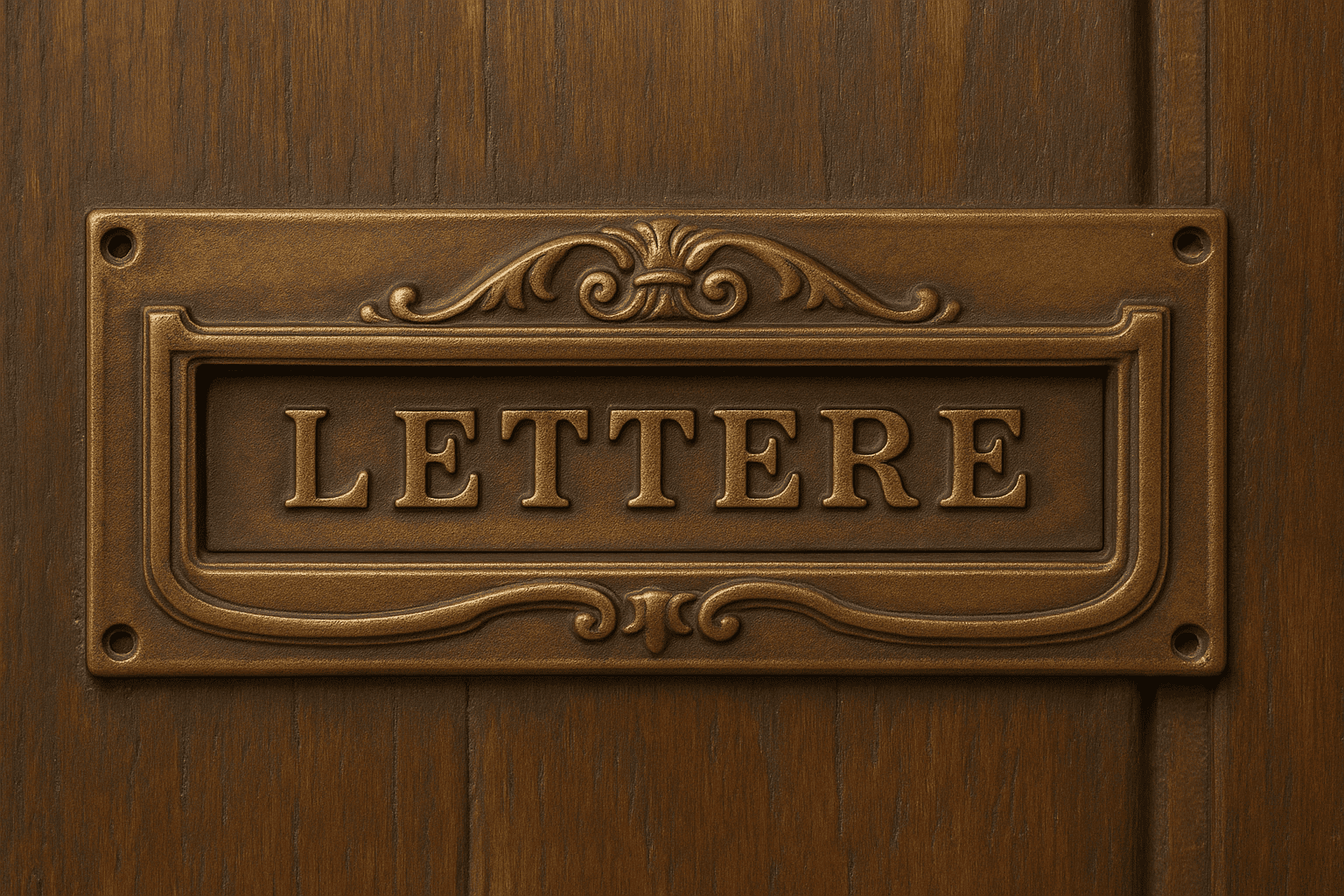 Buca per Lettere in Alu - Zinco e Bronzo – 300x140 mm – Resistente ed Elegante - Lemag srl