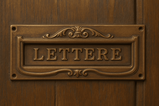 Buca per Lettere in Alu - Zinco e Bronzo – 300x140 mm – Resistente ed Elegante - Lemag srl