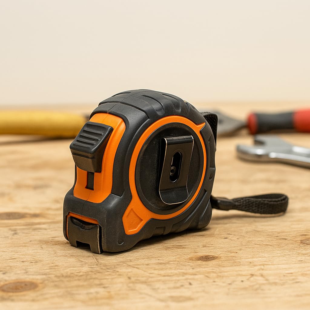 Flessometro Professionale 8m x 25mm – Metro Avvolgibile Blocco e Clip – Lemag SRL - Lemag srl