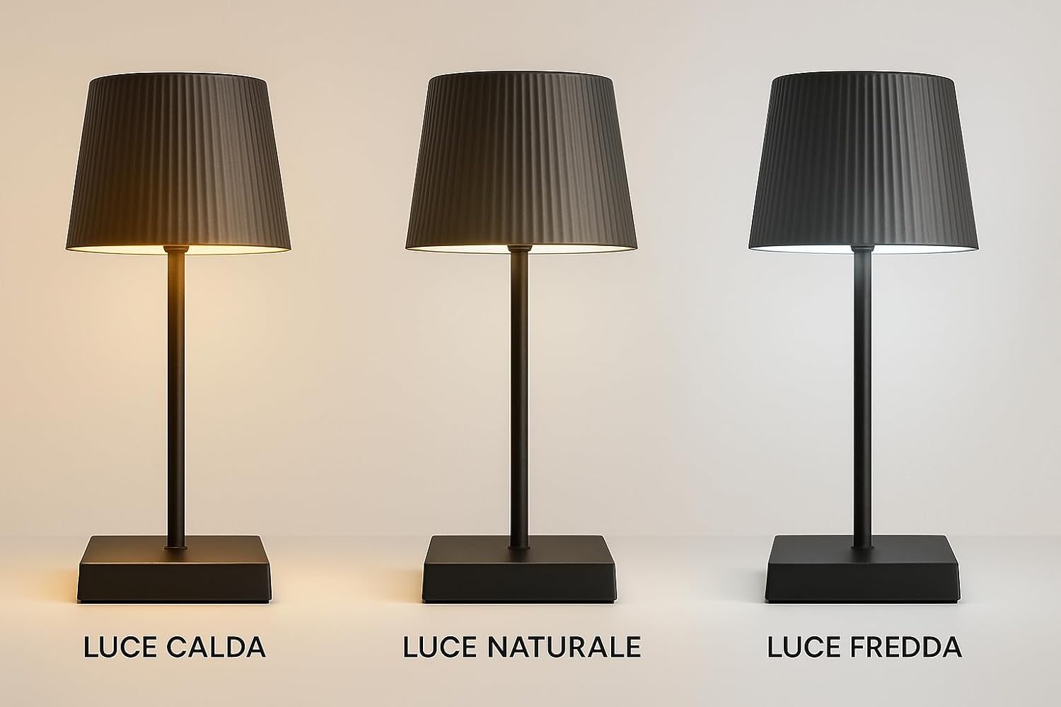 Lampada LED Ricaricabile da Tavolo Touch Bianca Fredda per Scrivania o Comodino - Lemag srl