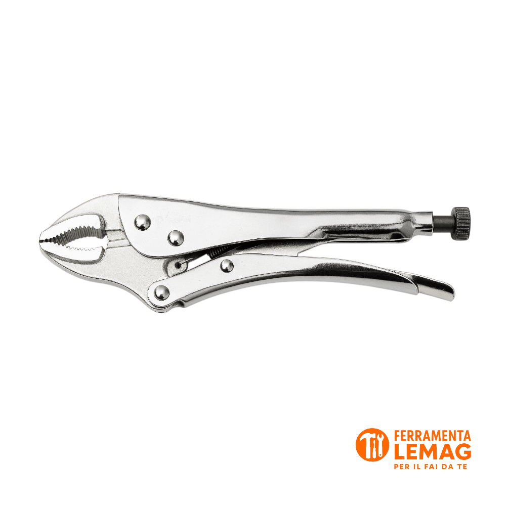 Pinza a scatto regolabile, autobloccante in acciaio, presa forte e sicura - Lemag srl