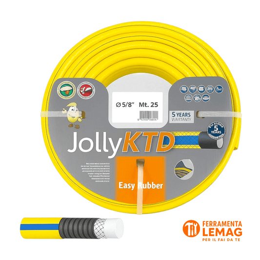 Tubo Jolly 1" x 25 m magliato, flessibile e rinforzato irrigazione giardinaggio - Lemag srl