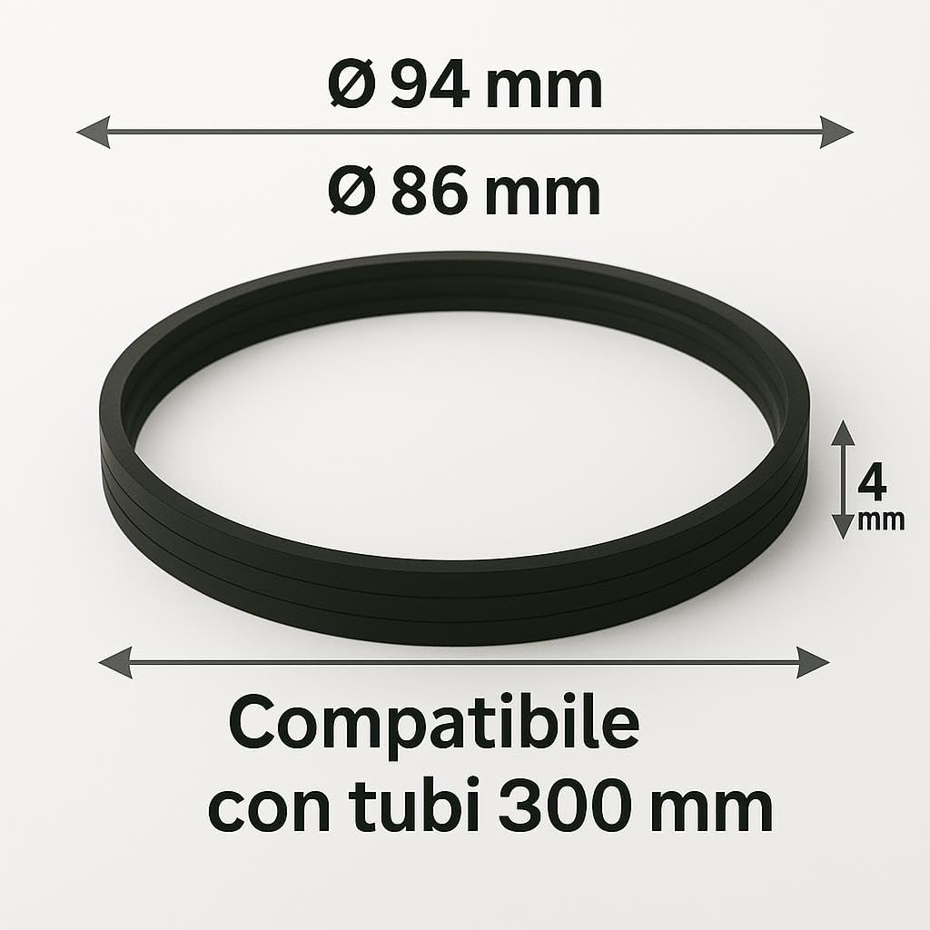 Guarnizioni in Silicone Ø 300 mm per Stufe a Pellet – Set 10 Pezzi - Lemag srl