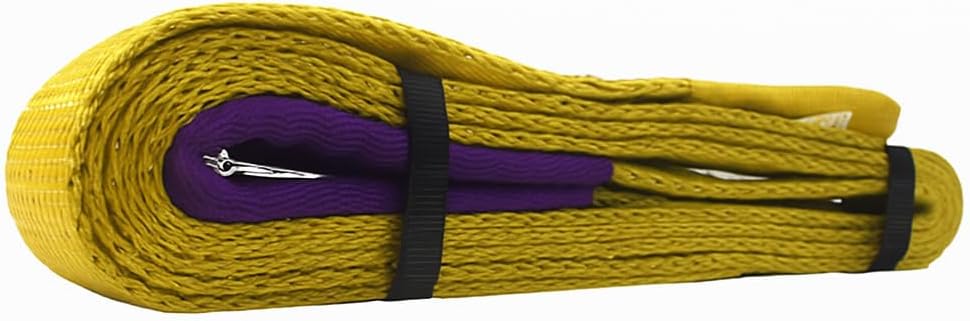 Fascia di Sollevamento 3 Ton – Lunghezza 6 Metri – Cinghia in Poliestere ad Alta Resistenza con Asola Rinforzata – Conforme Norme CE - Lemag srl