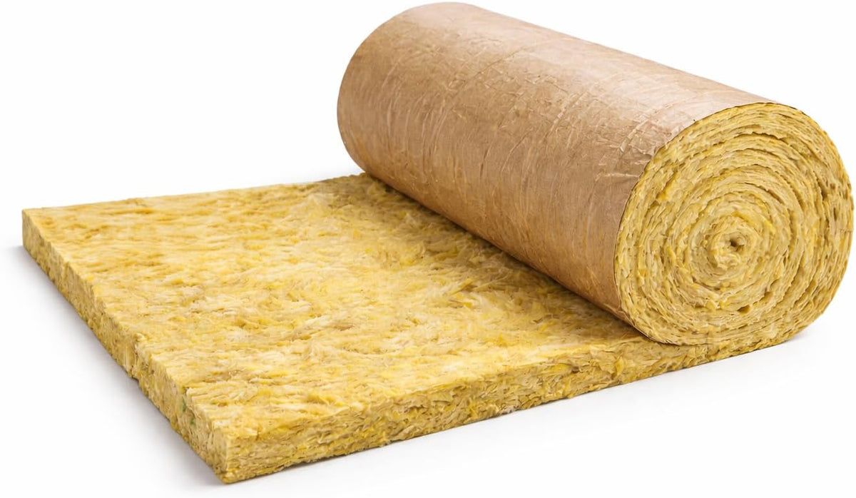 Lana di Roccia 60 mm Rotolo 800x120 cm con Carta Kraft – Isolante - Lemag srl
