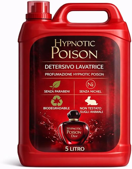 Detersivo Lavatrice Ecologico Biodegradabile 1L/5L – Senza Parabeni – Nickel Tested – Non Testato su Animali – Profumazioni Assortite - Lemag srl