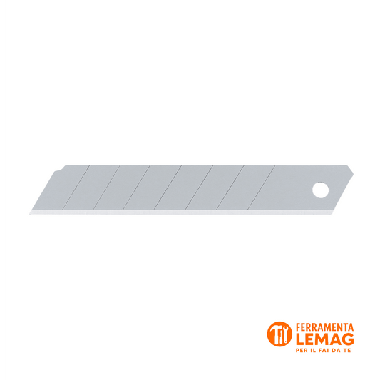 Lame di Ricambio per Cutter 25 mm – Segmentate, Acciaio Temperato, 10 Pezzi - Lemag srl