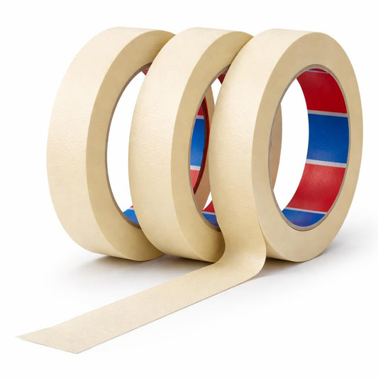 Nastro carta per mascheratura 25 mm x 50 m, pacco 3 rotoli