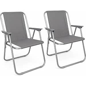 Set 2 Sedie Relax Blu 52x46x74cm – Struttura Acciaio e Poliestere | Sedia Pieghevole da Giardino Terrazzo Spiaggia | Resistente e Leggera | Coppia | Made in Italy - Lemag srl
