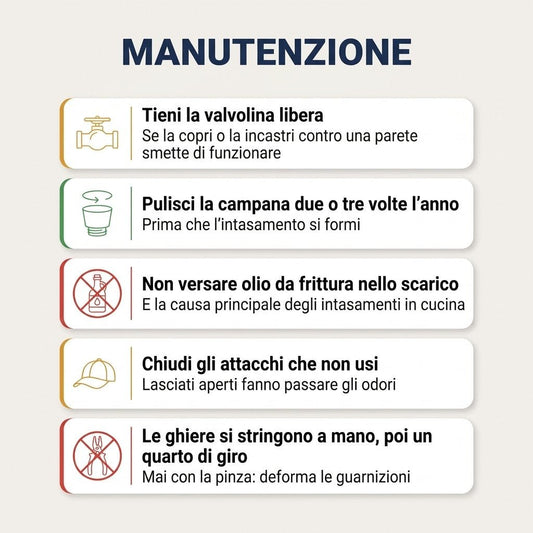 Sifone Salvaspazio Autopulente per Lavello 1 Pollice e Mezzo x 40 mm - Doppio Attacco Lavastoviglie e Valvolina di Aerazione - Guarnizioni Bi-Iniettate 2K - Lemag srl