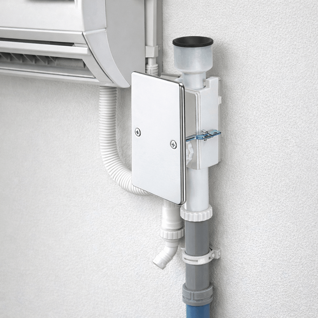 Sifone Scarico Condensa Condizionatori Bianco Antiodore per Climatizzatori Split Scarico Acqua Condensa Installazione Facile - Lemag srl