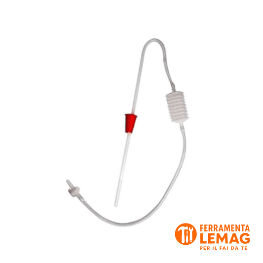 Travasatore a Polmone per Vino e Birra – Sifone Manuale con Pompetta – Lemag srl - Lemag srl