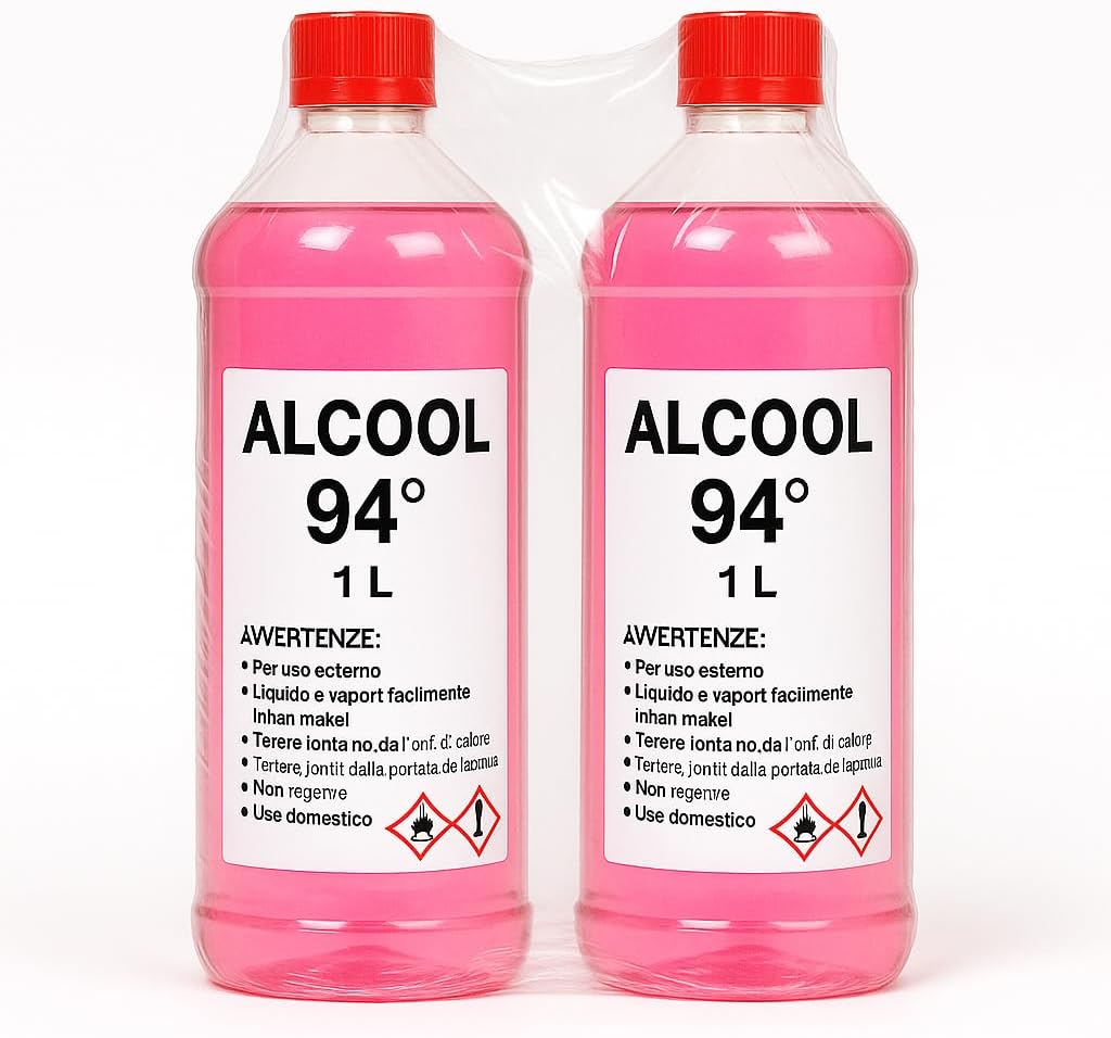 Alcool 94° – 2x1 Litro – Pulizia, Igienizzazione e Uso Domestico – Lemag SRL - Lemag srl
