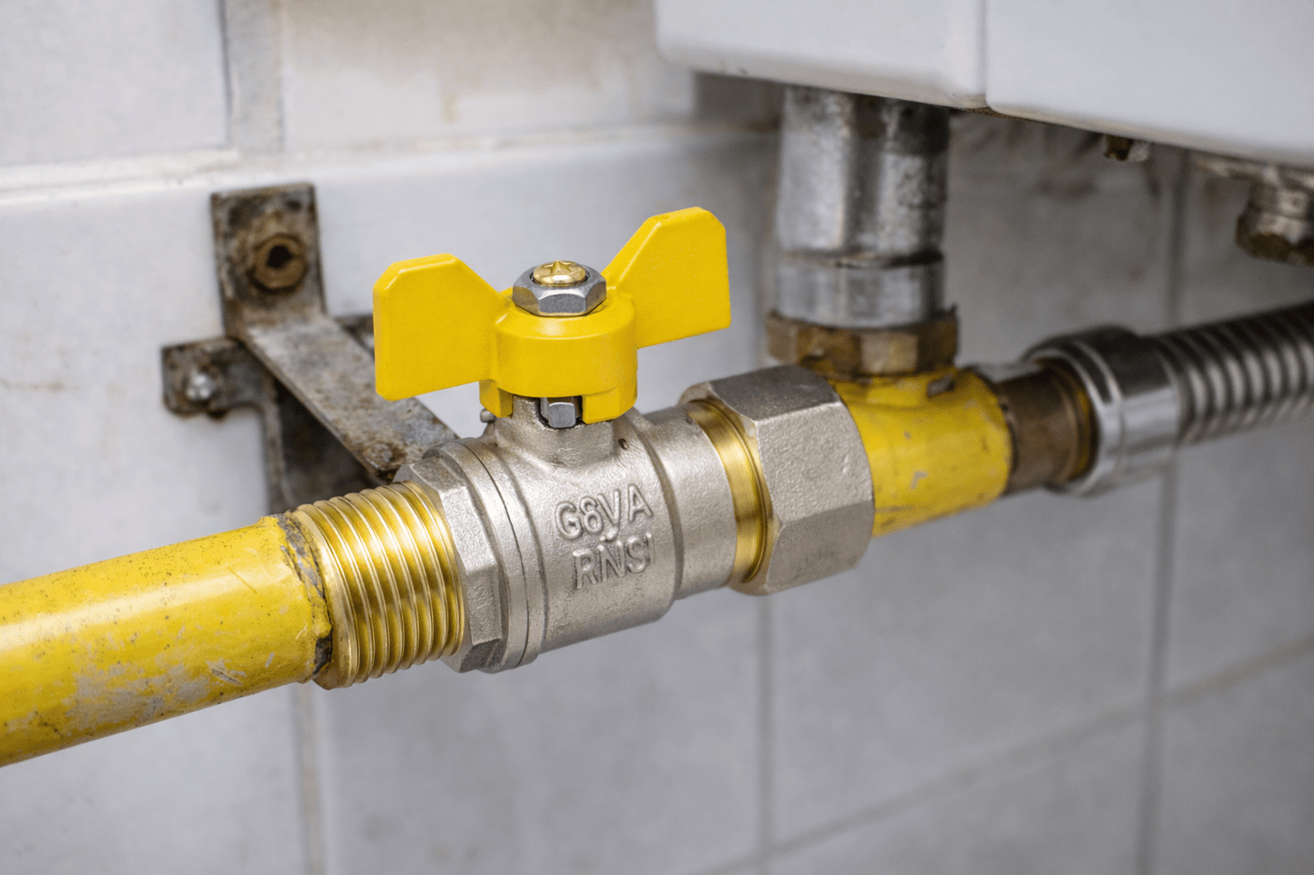 Valvola a Sfera Gas FF 3/4" in Ottone per Impianti Gas Rubinetto Femmina Femmina Chiusura Sicura Alta Tenuta per Uso Domestico e Tecnico - Lemag srl